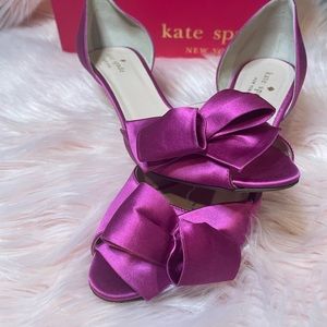 Kate Spade Fuchsia Sala Glitter Pumps